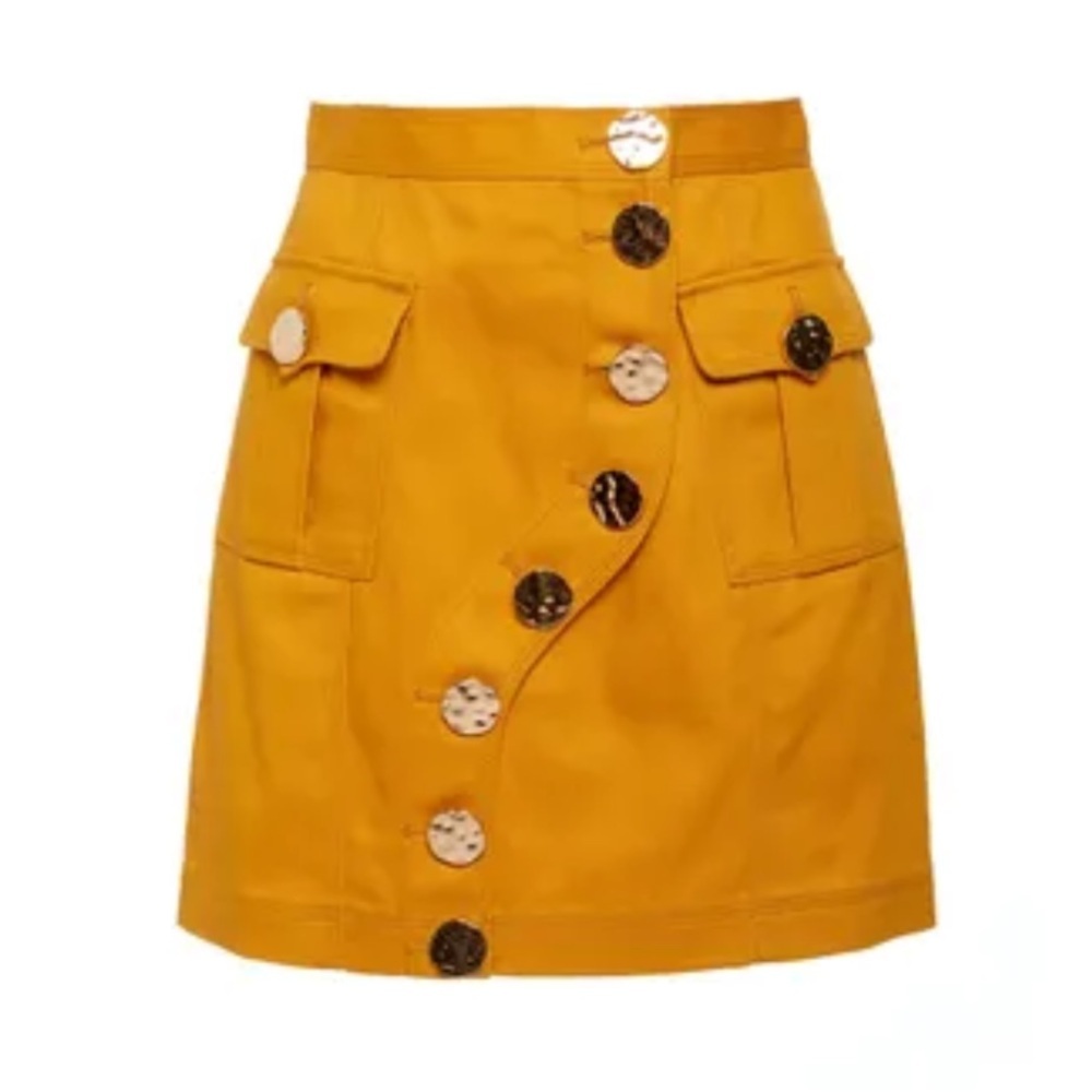 ACLER Etchells Denim Skirt In Yellow Size US 2